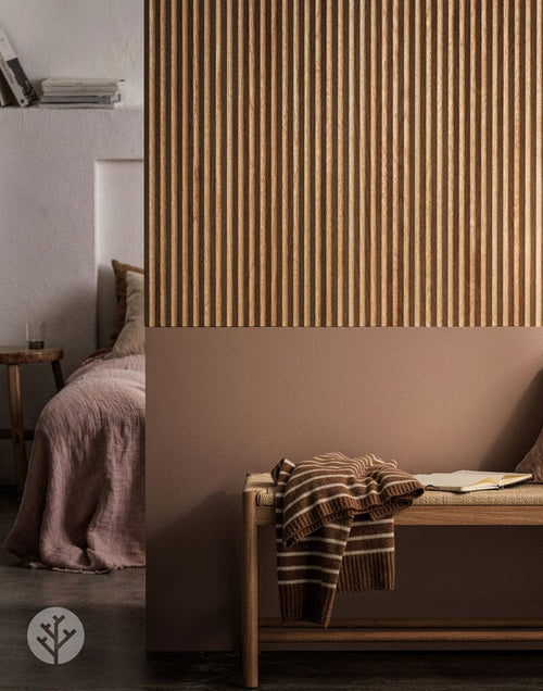 Fluted Tambour Flexible Oak Zigzag Panel