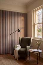 American Walnut acoustic slat wall panel: Paddington Sydney
