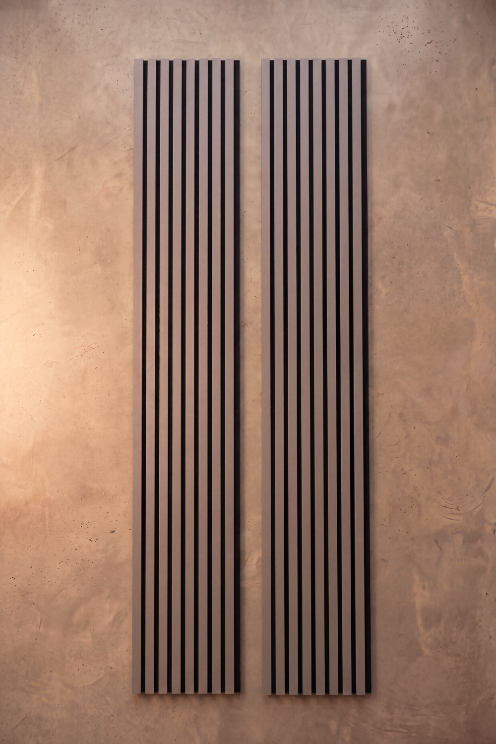 Dusty Grey acoustic slat wall panel