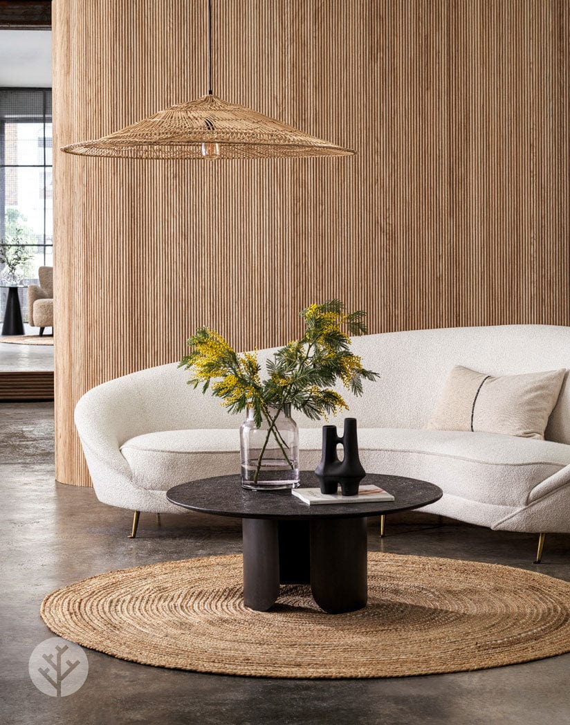 Fluted Tambour Oak Mini-Ridge Flexible Panel