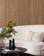 Fluted Tambour Oak Mini-Ridge Flexible Panel