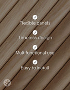 Fluted Tambour Oak Ridge Flexible Panel