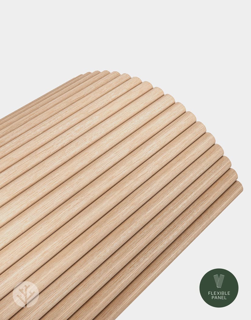 Fluted Tambour Oak Ridge Flexible Panel