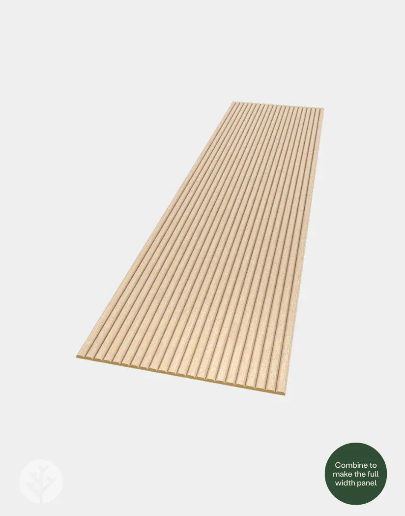 Fluted Tambour Oak Slat Flexible Panel