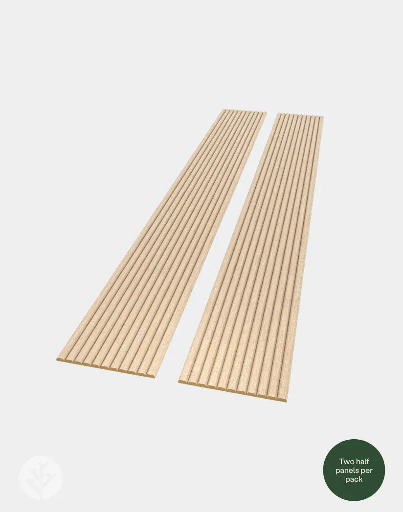 Fluted Tambour Oak Slat Flexible Panel