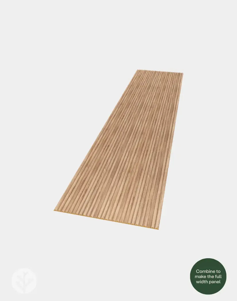 Fluted Tambour Oak Zigzag Flexible Panel