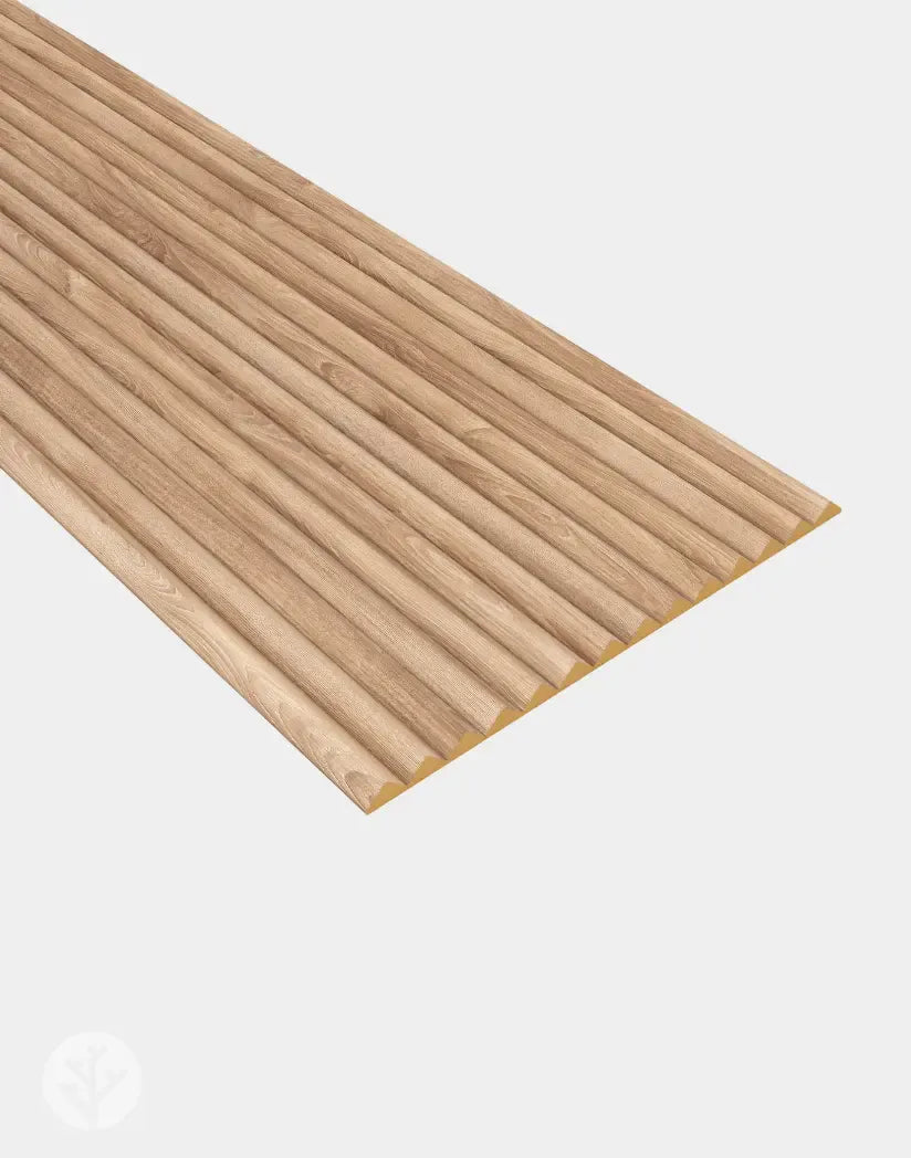 Fluted Tambour Oak Zigzag Flexible Panel