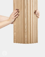 Fluted Tambour Oak Zigzag Flexible Panel