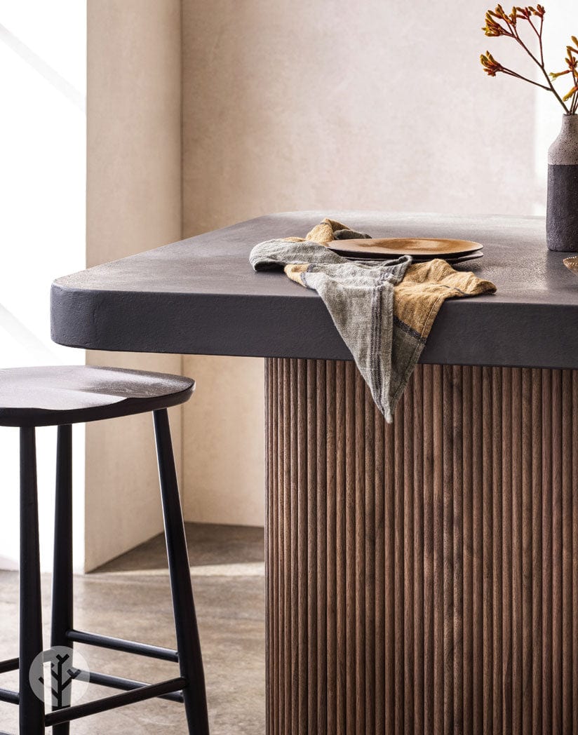 Fluted Tambour Walnut Mini-Ridge Flexible Panel