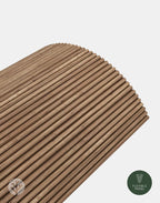 Fluted Tambour Walnut Mini-Ridge Flexible Panel