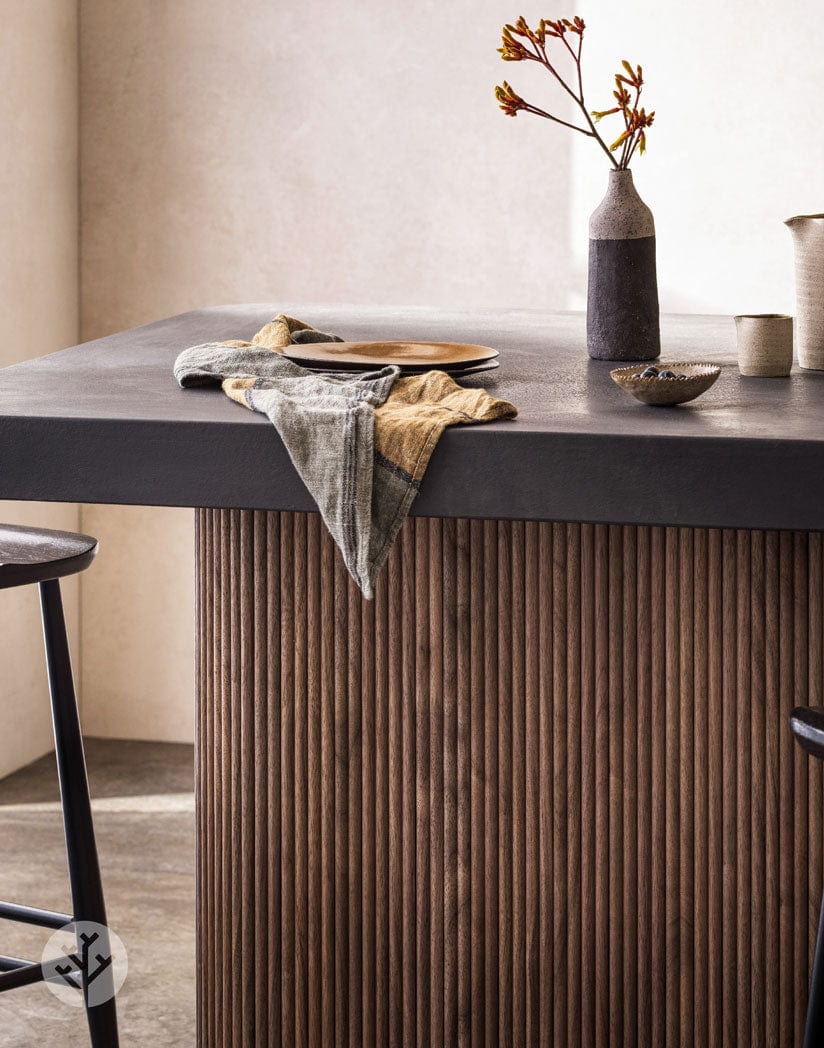 Fluted Tambour Walnut Mini-Ridge Flexible Panel