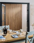 Fluted Tambour Walnut Mini-Ridge Flexible Panel