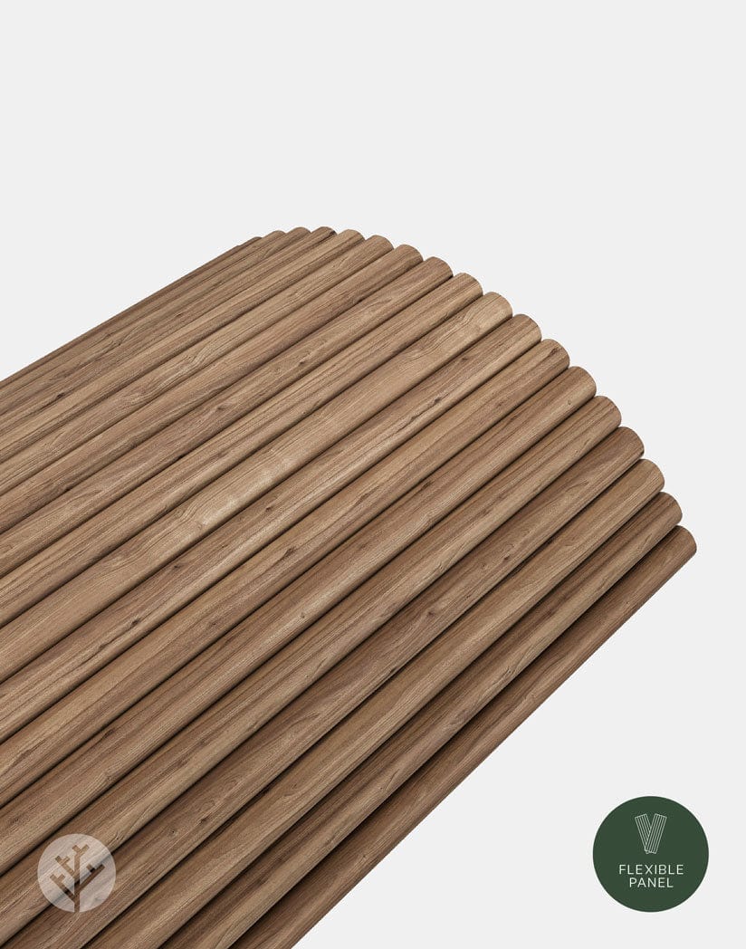 Fluted Tambour Walnut Ridge Flexible Panel