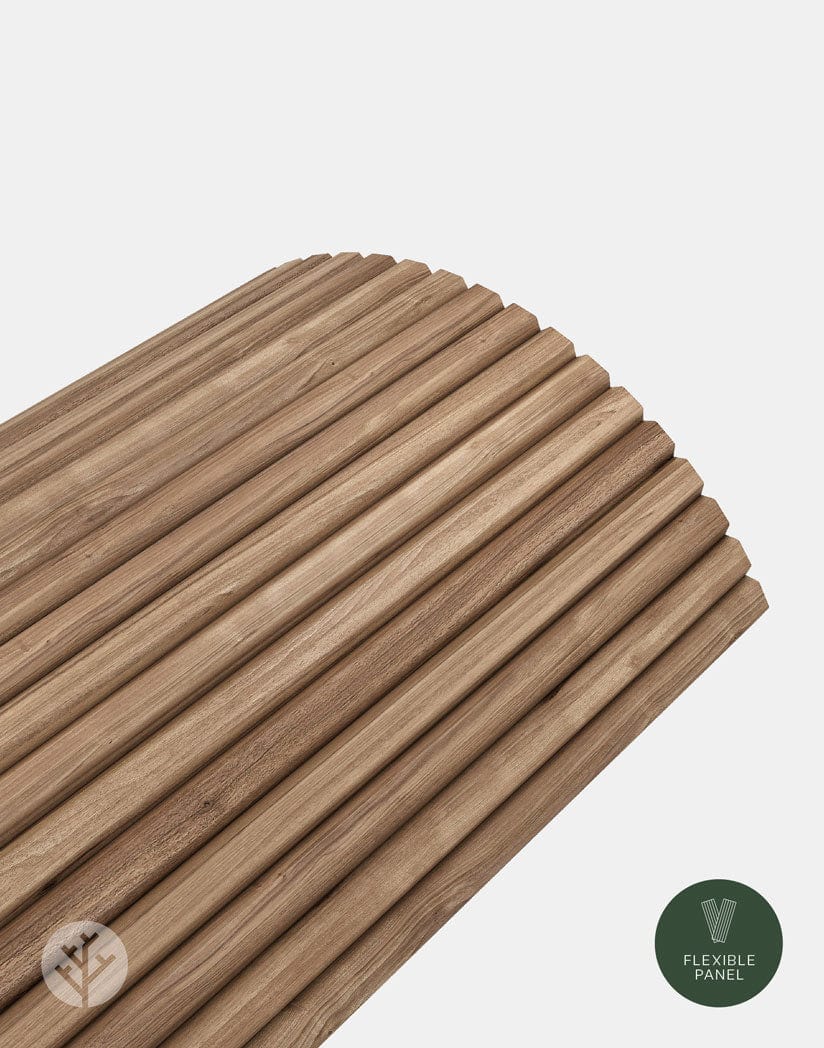 Fluted Tambour Walnut Slat Flexible Panel