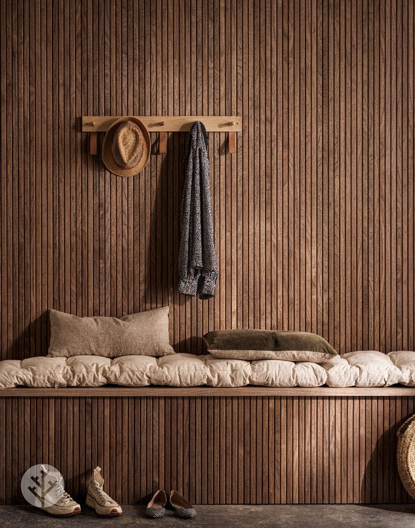 Fluted Tambour Walnut Slat Flexible Panel