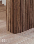 Fluted Tambour Walnut Slat Flexible Panel