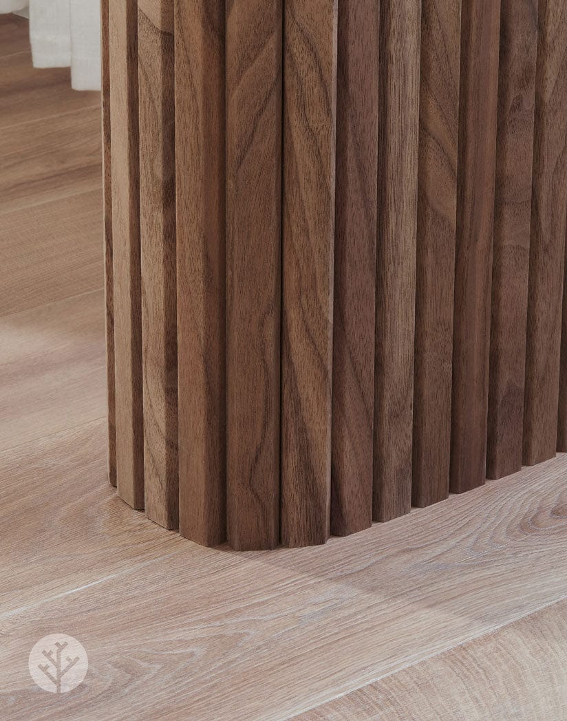 Fluted Tambour Walnut Slat Flexible Panel