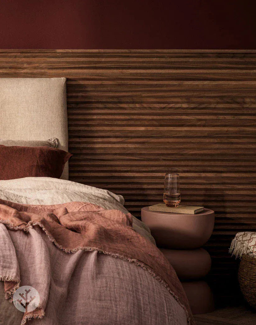 Fluted Tambour Walnut Zigzag Flexible Panel