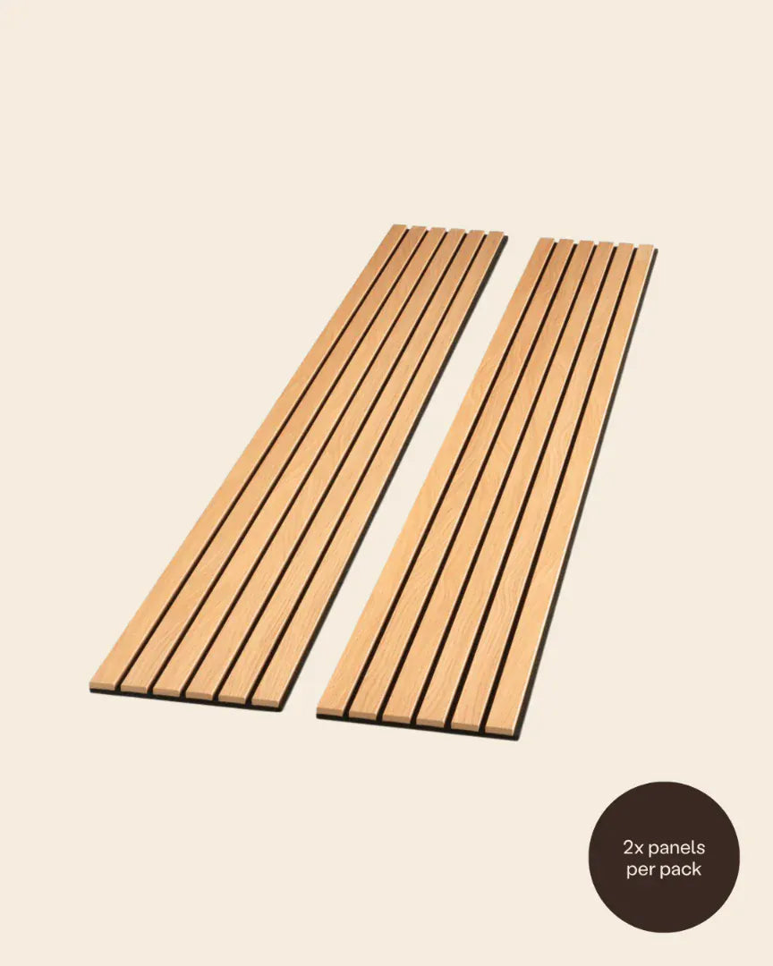 American Oak Wide Slat Panel