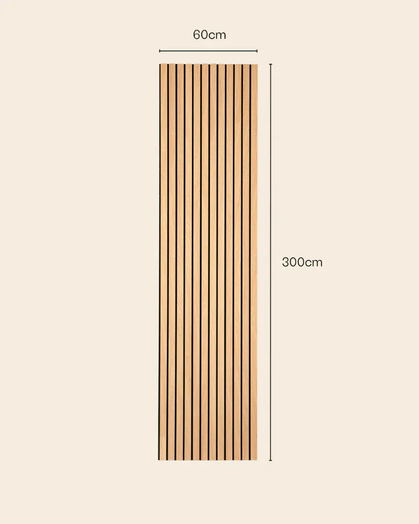 American Oak Wide Slat Panel