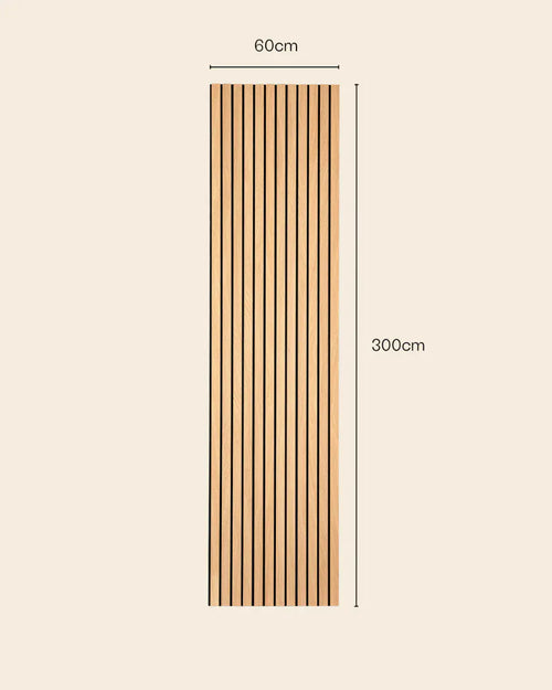 American Oak Wide Slat Panel