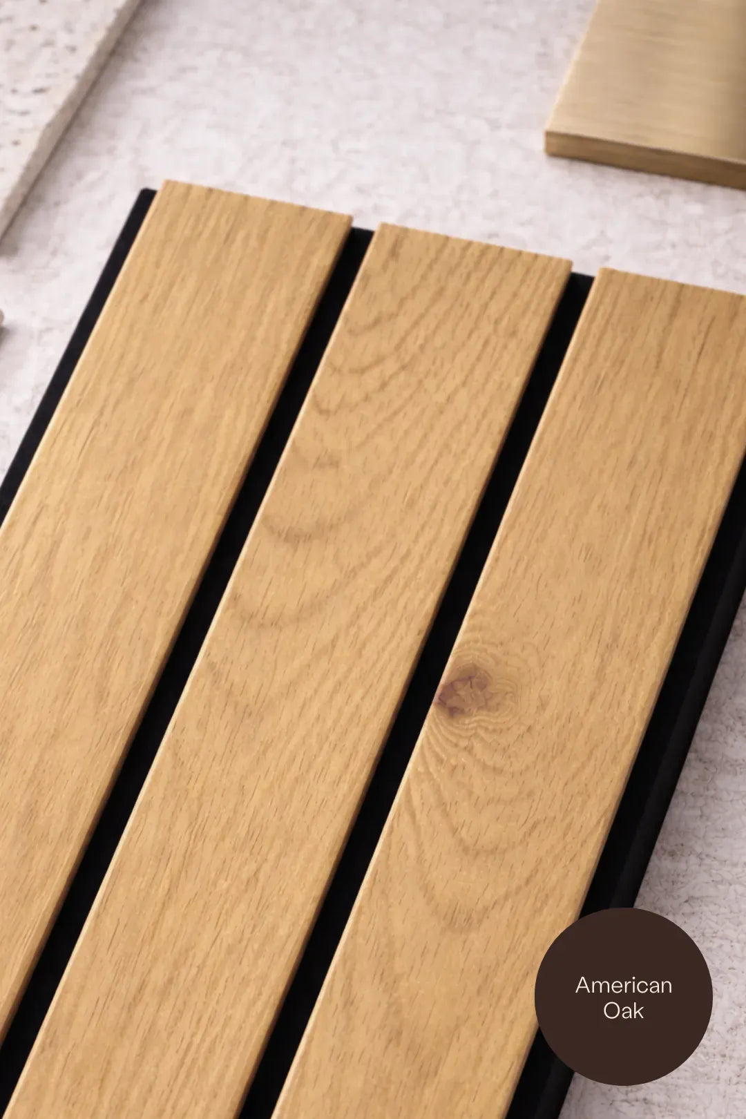 American Oak Wide Slat Sample