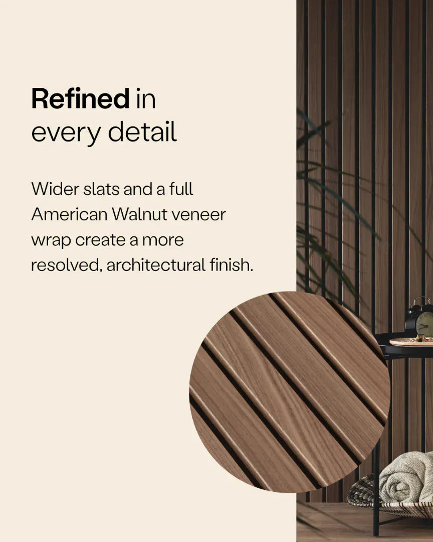 American Walnut Wide Slat Panel