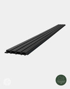 Black WPC Exterior Slat Panel