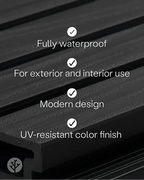 Grey WPC Exterior Slat Panel